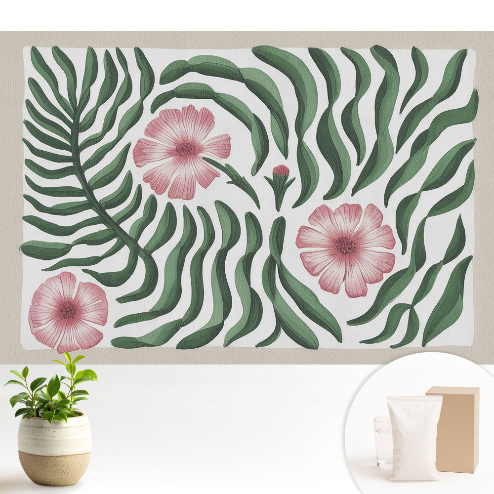 Fototapeta flizelinowa do salonu Roślinna symetria elegancja natura