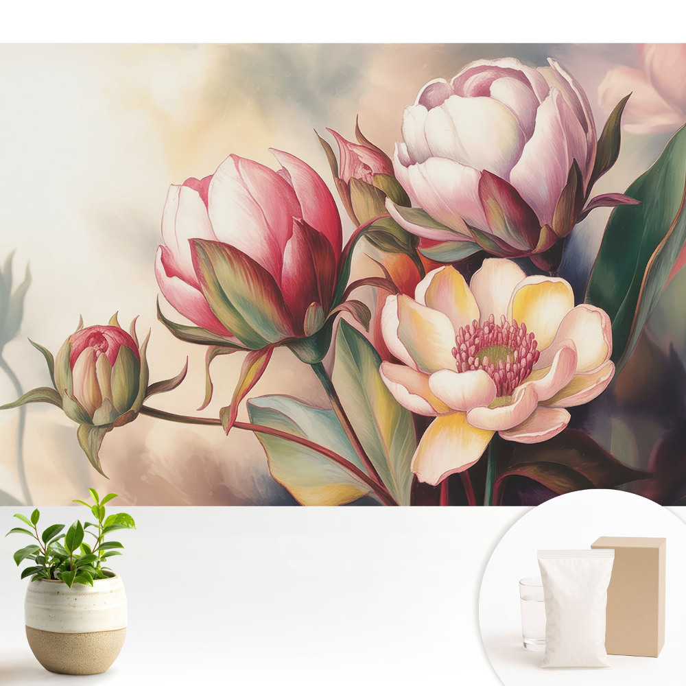 Fototapeta na wymiar do sypialni Kwiatowa harmonia natury