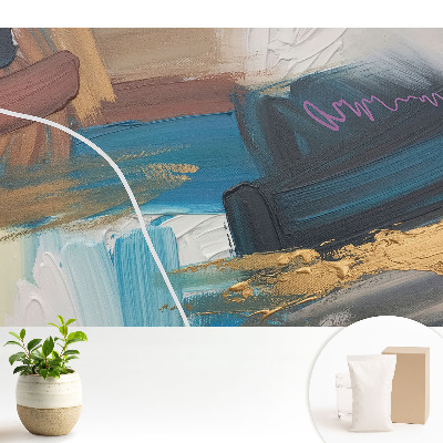 Tapeta fotograficzna flizelinowa Energetyczna kompozycja w odcieniach niebieskiego