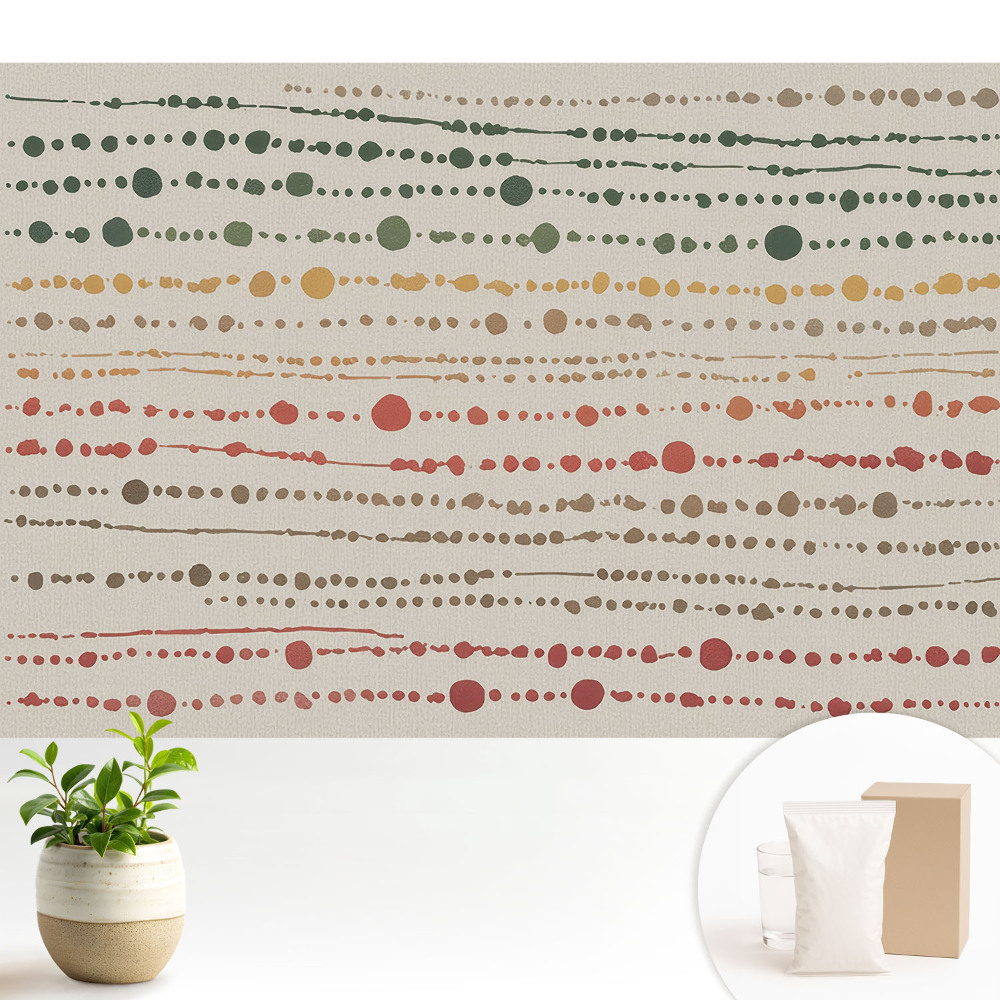 Nowoczesna fototapeta na wymiar Kolorowe linie i kropki