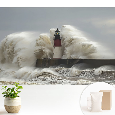 Fototapeta na wymiar do sypialni Burzliwa latarnia morska