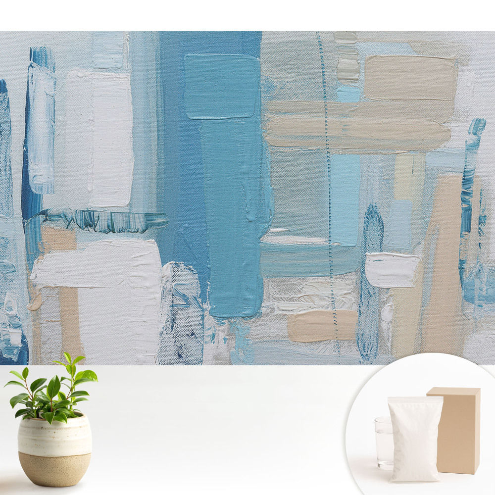 Nowoczesna fototapeta na wymiar Abstrakcyjny wzór niebiesko-beżowy