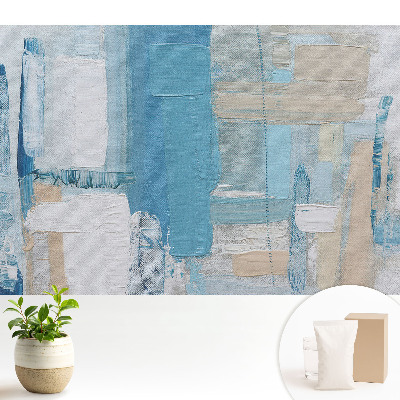 Nowoczesna fototapeta na wymiar Abstrakcyjny wzór niebiesko-beżowy