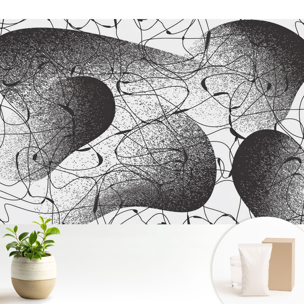 Fototapeta na wymiar do sypialni Czarne linie na białym tle