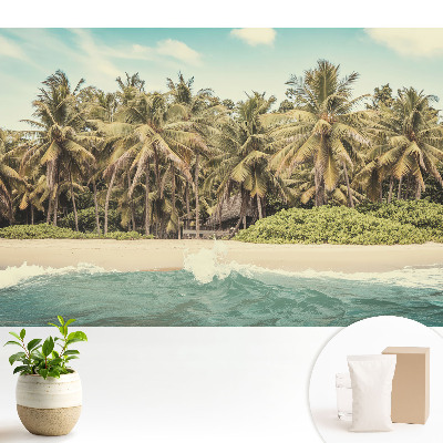 Tapeta fotograficzna flizelinowa Tropikalny raj pełen palm i błękitu