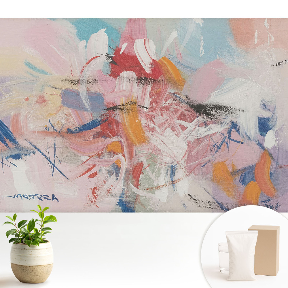 Fototapeta na wymiar do sypialni Kolorowe abstrakcyjne pociągnięcia