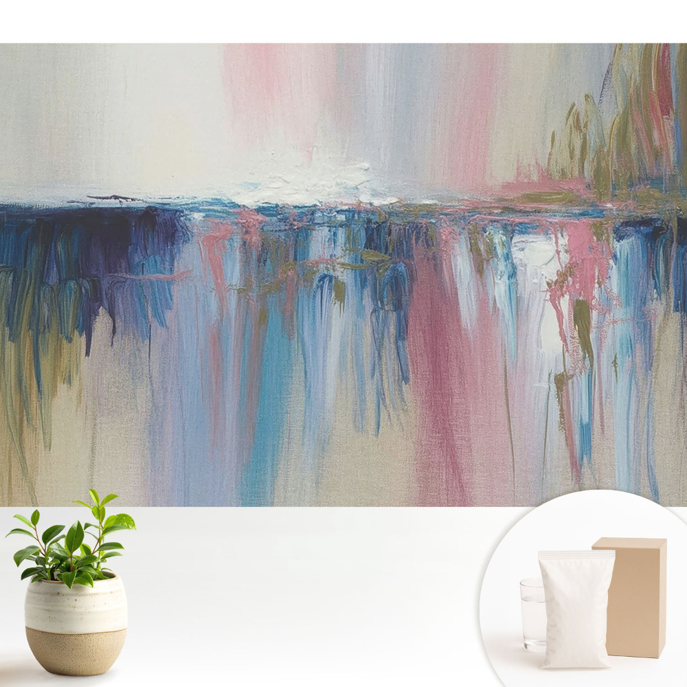 Fototapeta flizelinowa do salonu Abstrakcyjna mieszanka barw i form