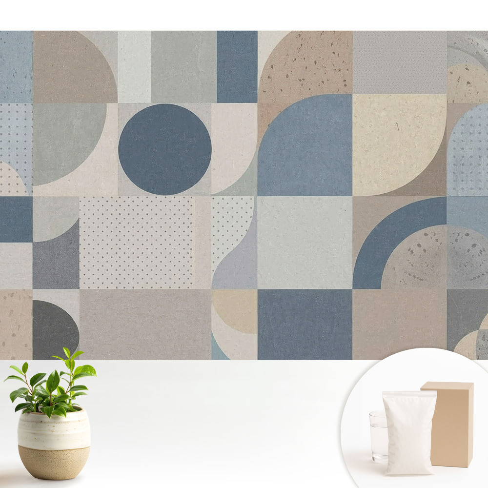 Fototapeta do salonu Geometryczne wzory w stonowanych kolorach