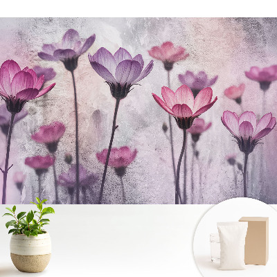 Fototapeta na wymiar do sypialni Urokliwe kwiaty w pastelach