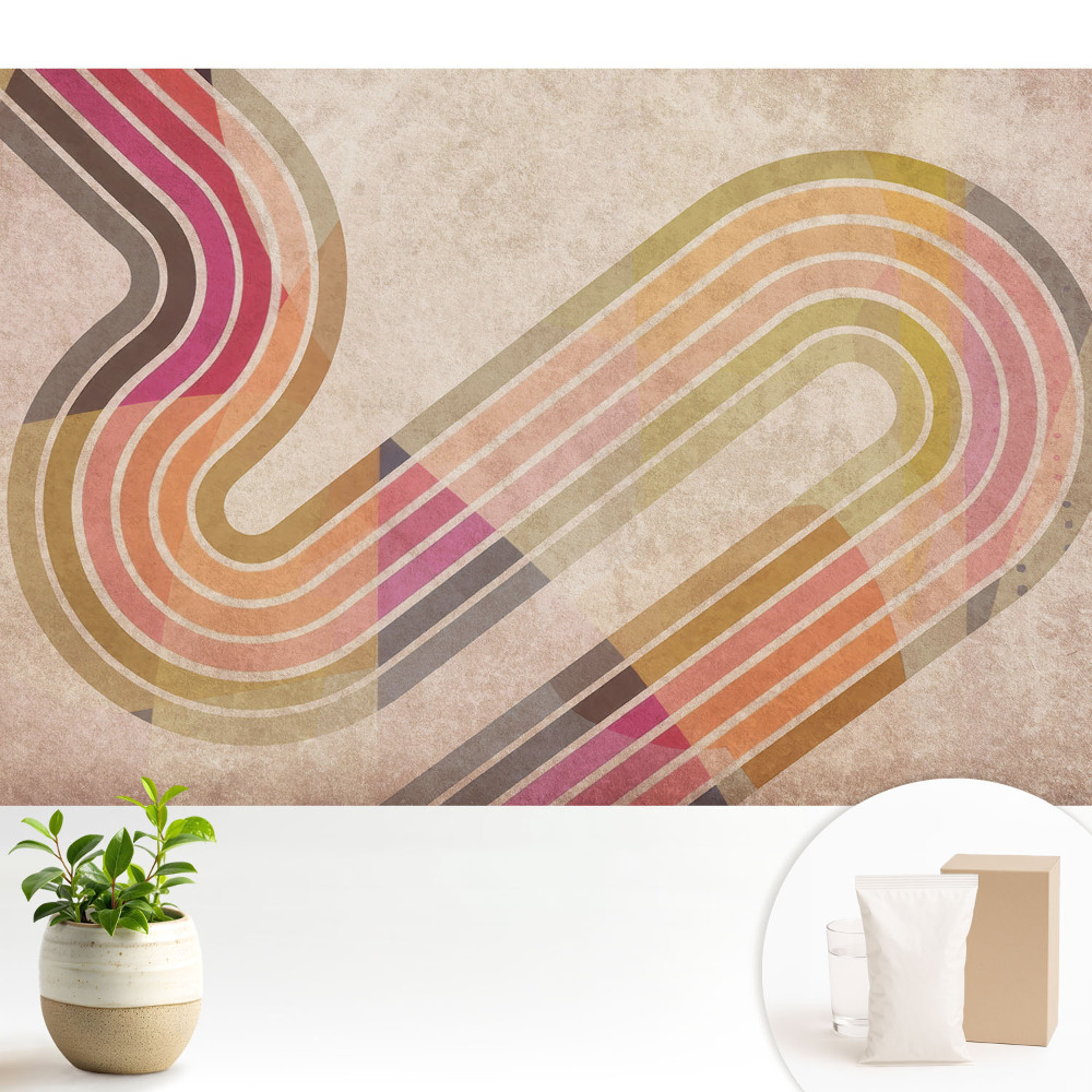 Fototapeta flizelinowa do salonu Kolorowe linie abstrakcyjna forma