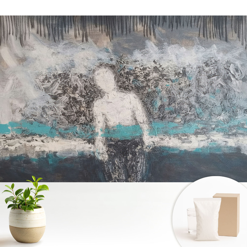 Fototapeta flizelinowa do salonu Abstrakcyjna postać w chaosie