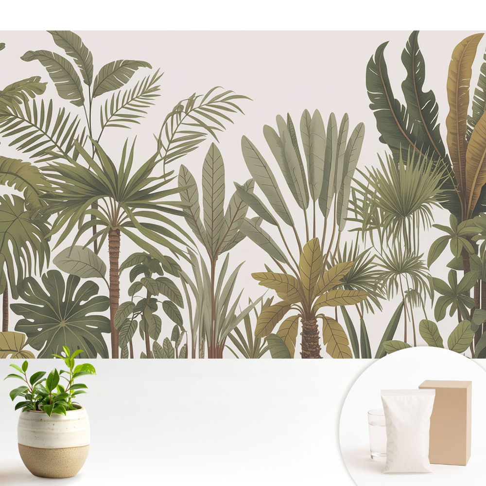 Fototapeta do salonu Tropikalna roślinność pełna harmonii