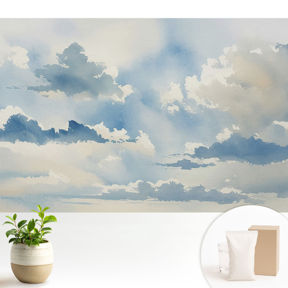 Fototapeta na wymiar do sypialni Malarska harmonia chmur