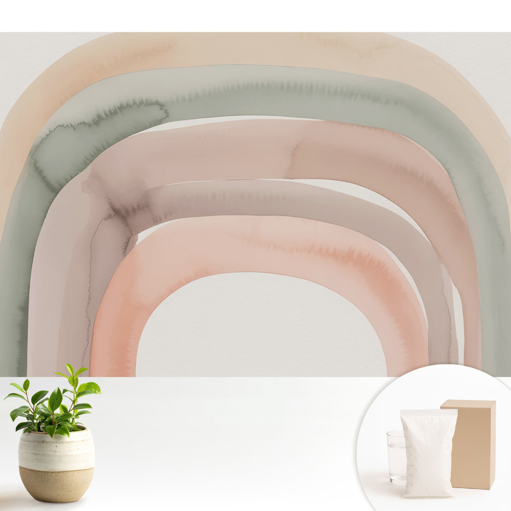 Fototapeta z nadrukiem na flizelinie Pastelowe łuki relaksacja delikatność