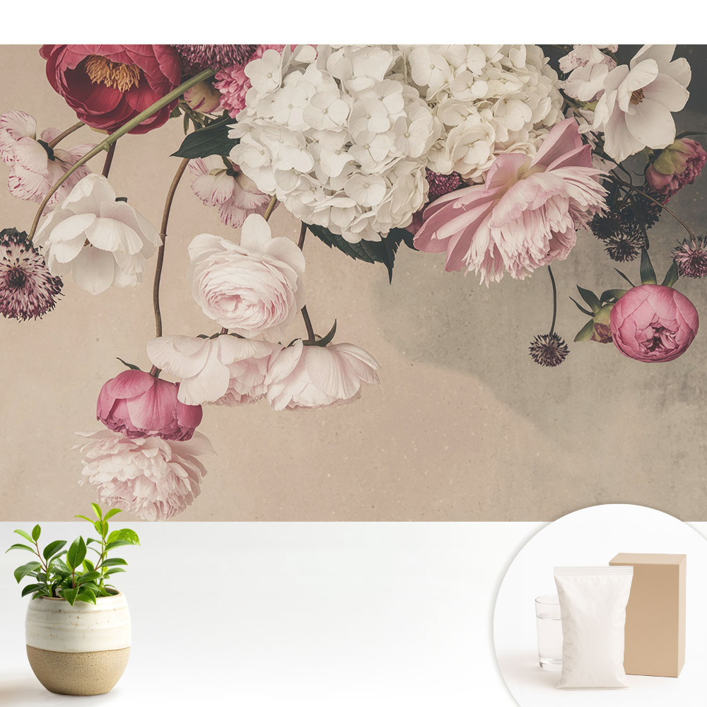 Fototapeta Delikatne kwiaty w romantycznej kompozycji