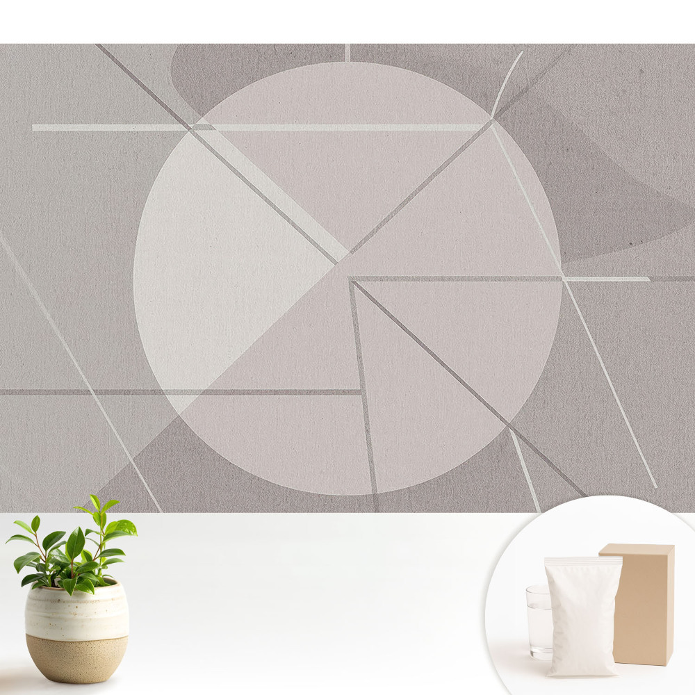 Fototapeta na wymiar do sypialni Geometryczna abstrakcja w stonowanych barwach