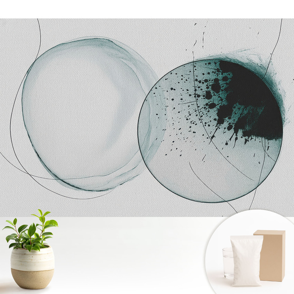 Fototapeta Okrągłe formy w zieleni