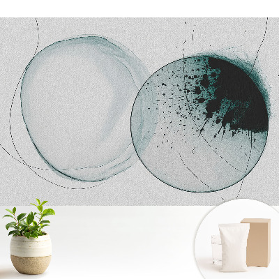 Fototapeta Okrągłe formy w zieleni