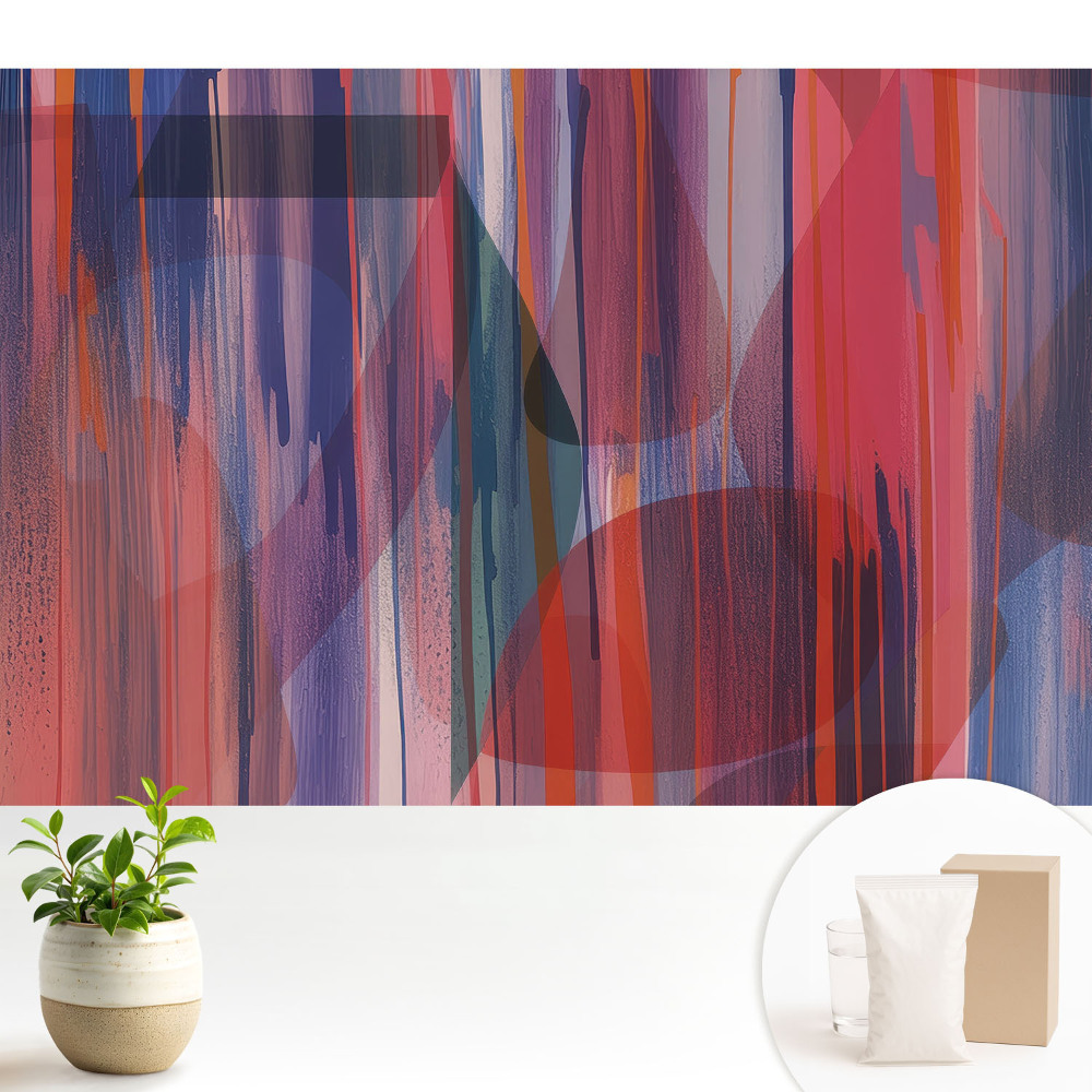 Tapeta fotograficzna flizelinowa Kolorowe abstrakcyjne pasy energia