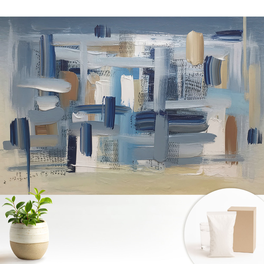 Fototapeta z nadrukiem na flizelinie Abstrakcyjna kolorowa kompozycja pędzli