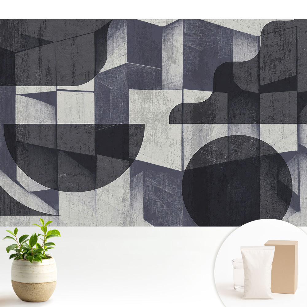 Fototapeta z nadrukiem na flizelinie Geometryczna abstrakcja harmonijna nowoczesność