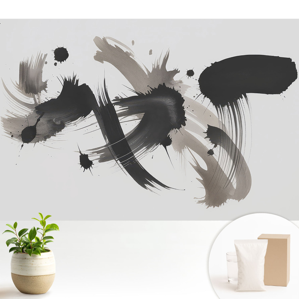 Fototapeta Ekspresyjne abstrakcyjne pociągnięcia dynamiczne