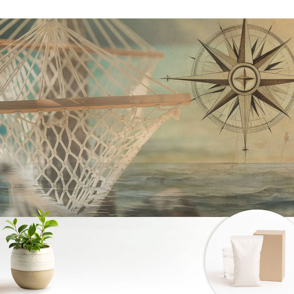 Fototapeta z nadrukiem na flizelinie Nostalgiczny motyw marynistyczny