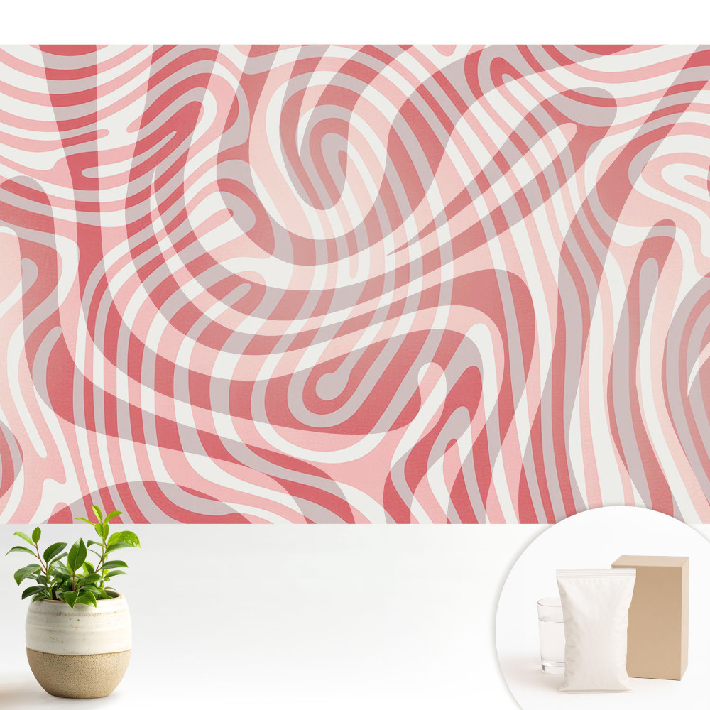 Nowoczesna fototapeta na wymiar Abstrakcyjne fale kontrastowe