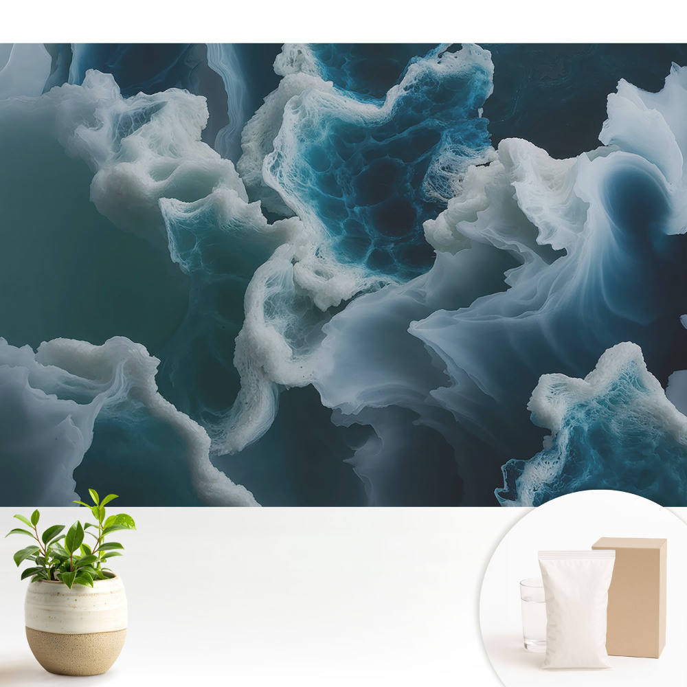 Fototapeta na wymiar do sypialni Niebieskie fale morza