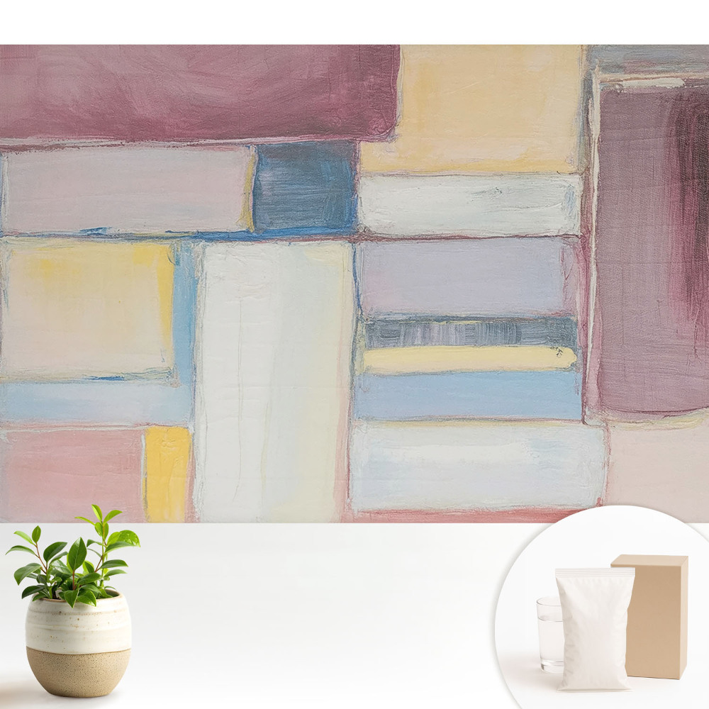 Fototapeta flizelinowa do salonu Kolorowe prostokąty harmonia nowoczesności