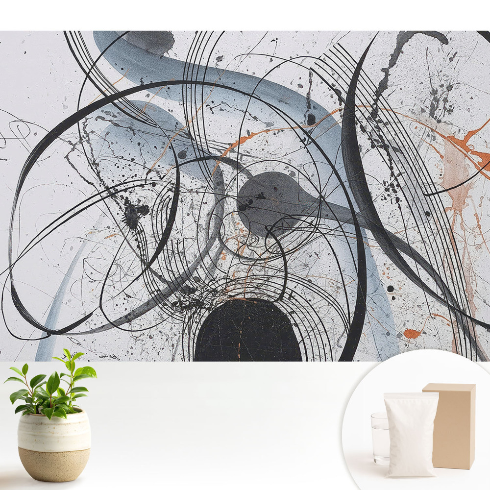 Tapeta fotograficzna flizelinowa Abstrakcyjne linie kompozycja rozproszona