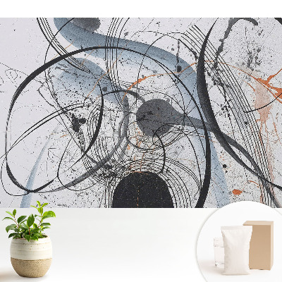 Tapeta fotograficzna flizelinowa Abstrakcyjne linie kompozycja rozproszona