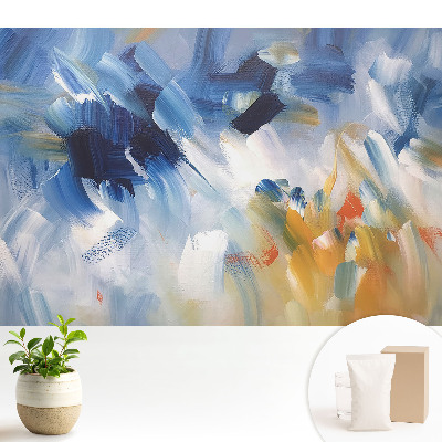 Fototapeta na wymiar do sypialni Abstrakcja kolorowych pociągnięć pędzla