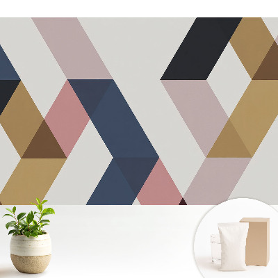 Tapeta fotograficzna flizelinowa Geometryczne figury w subtelnych pastelach