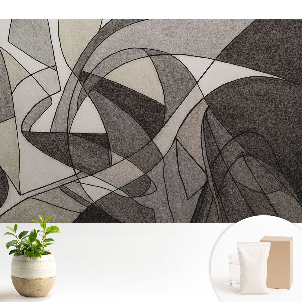 Fototapeta do salonu Abstrakcyjny chaos form i linii