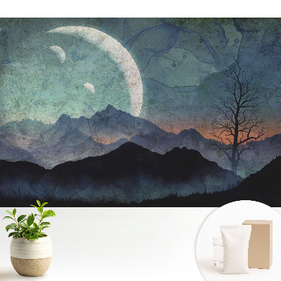 Fototapeta na wymiar do sypialni Tajemnicze góry i księżyce