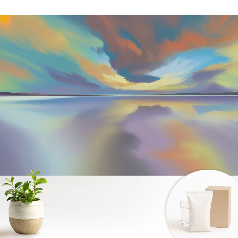 Tapeta fotograficzna flizelinowa Kolory odbicia wody harmonijny pejzaż