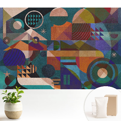 Fototapeta z nadrukiem na flizelinie Kolorowa abstrakcja geometryczna