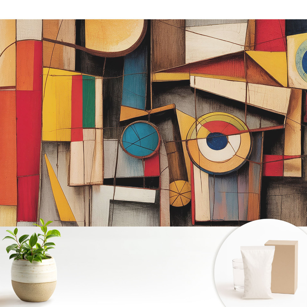 Tapeta fotograficzna flizelinowa Abstrakcyjne formy kolorów