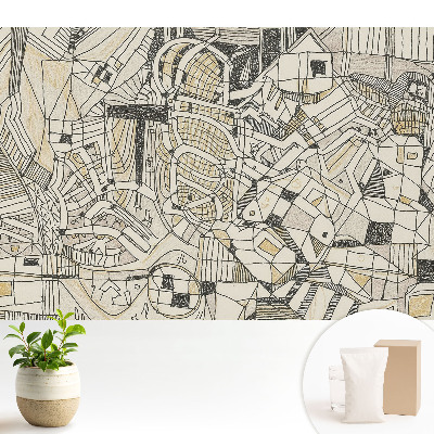 Tapeta fotograficzna flizelinowa Abstrakcyjna geometryczna kompozycja