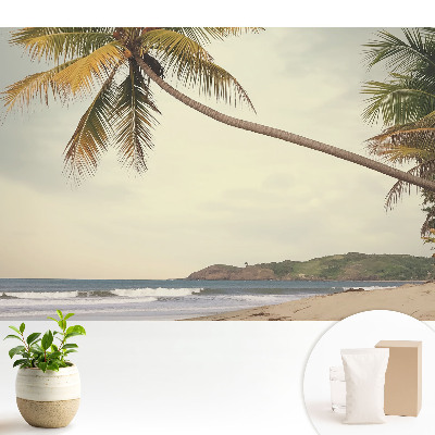 Fototapeta do salonu Palma i plaża egzotyczna
