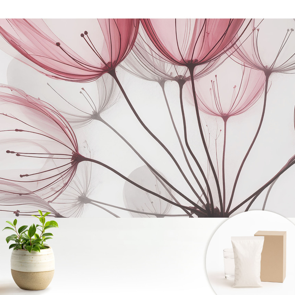 Fototapeta na wymiar do sypialni Eteryczne kwiaty elegancka łąka