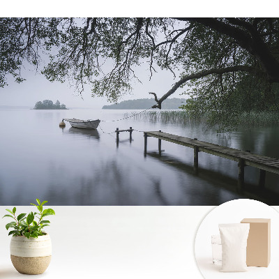 Fototapeta do salonu Relaks przy jeziorze spokój natury