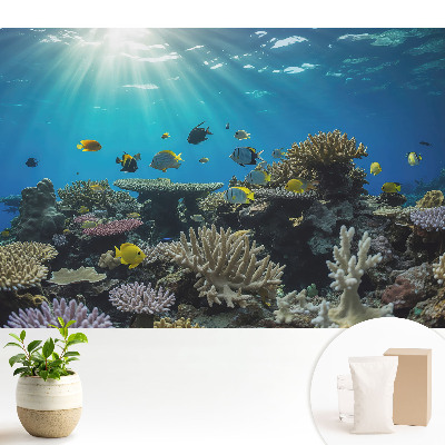 Fototapeta do salonu Podwodne koralowce i kolorowe ryby