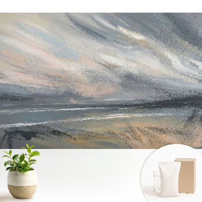 Fototapeta do salonu Abstrakcyjny pejzaż w dynamicznych szarościach