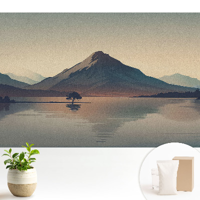 Fototapeta do salonu Górska panorama harmonia wody