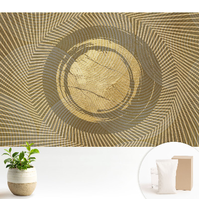 Fototapeta z nadrukiem na flizelinie Abstrakcja geometryczna w odcieniach żółci