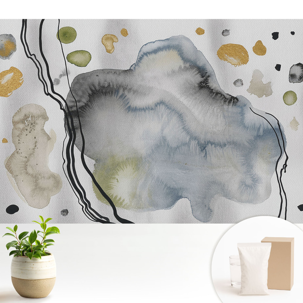 Fototapeta na wymiar do sypialni Akwarela abstrakcyjna spokojne wzory