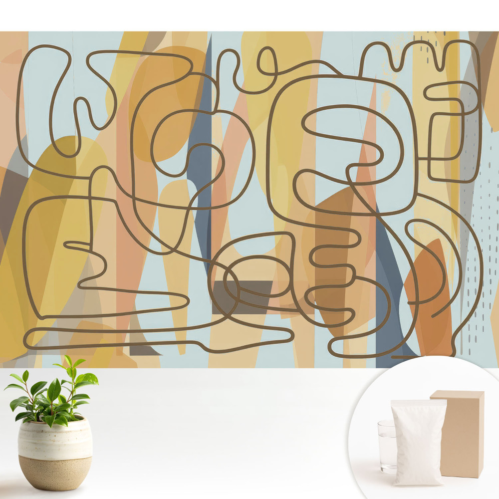 Tapeta fotograficzna flizelinowa Abstrakcyjne linie i kolory