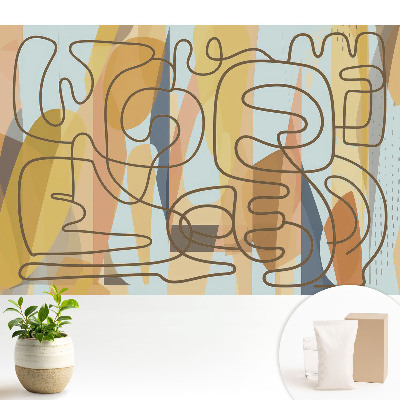 Tapeta fotograficzna flizelinowa Abstrakcyjne linie i kolory